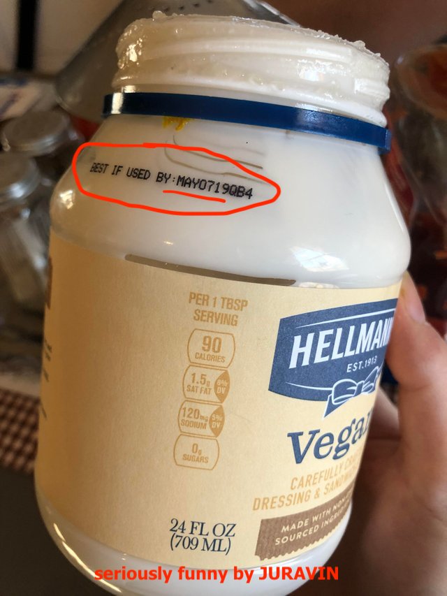Expiration date is mayo